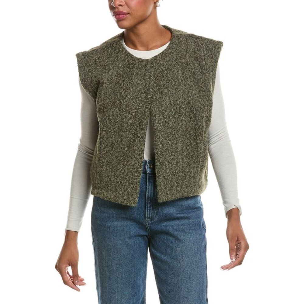 Current/Elliott Womens Open Vest, Green